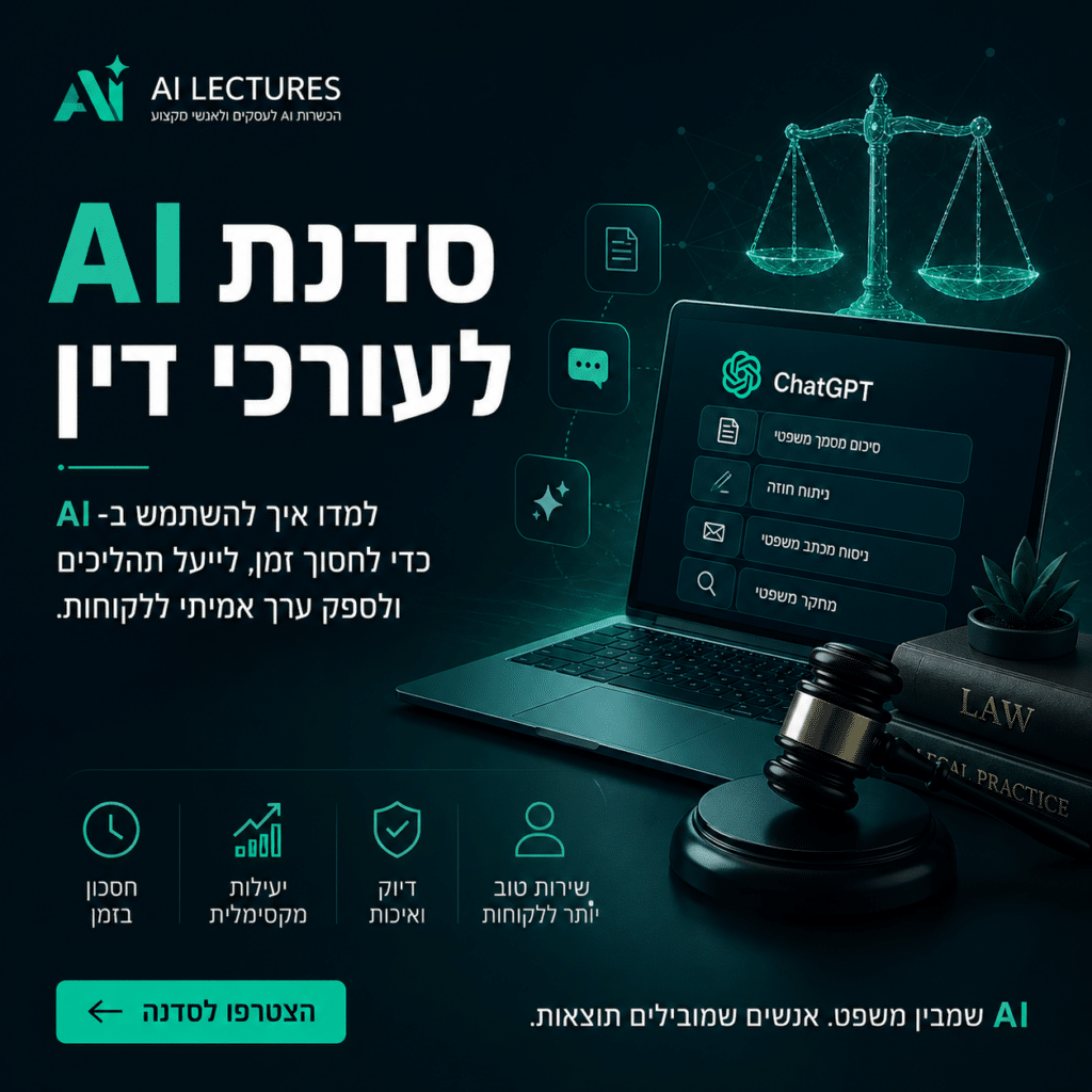 סדנת AI לעורכי דין