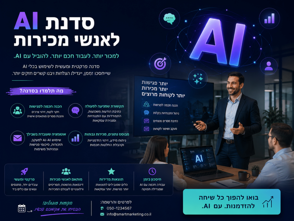 סדנת AI לאנשי מכירות