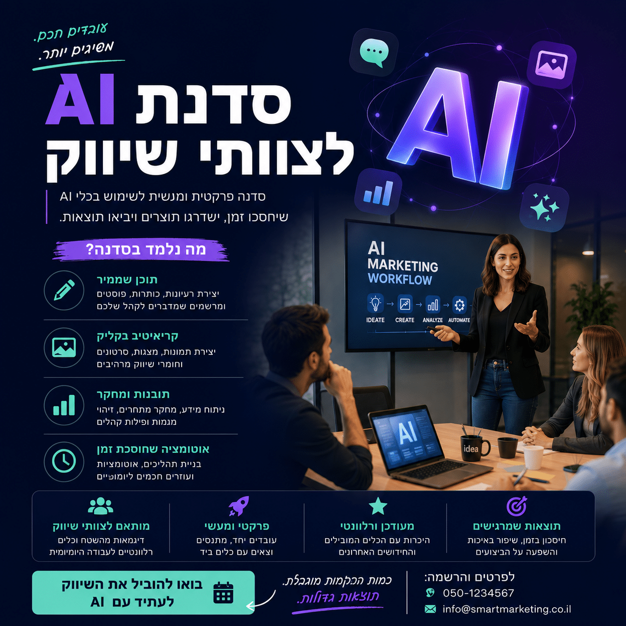 סדנת AI לצוותי שיווק