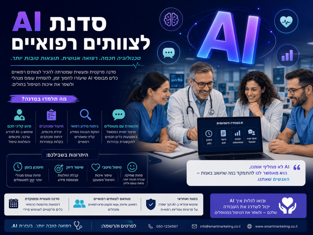 סדנת AI לצוותים רפואיים
